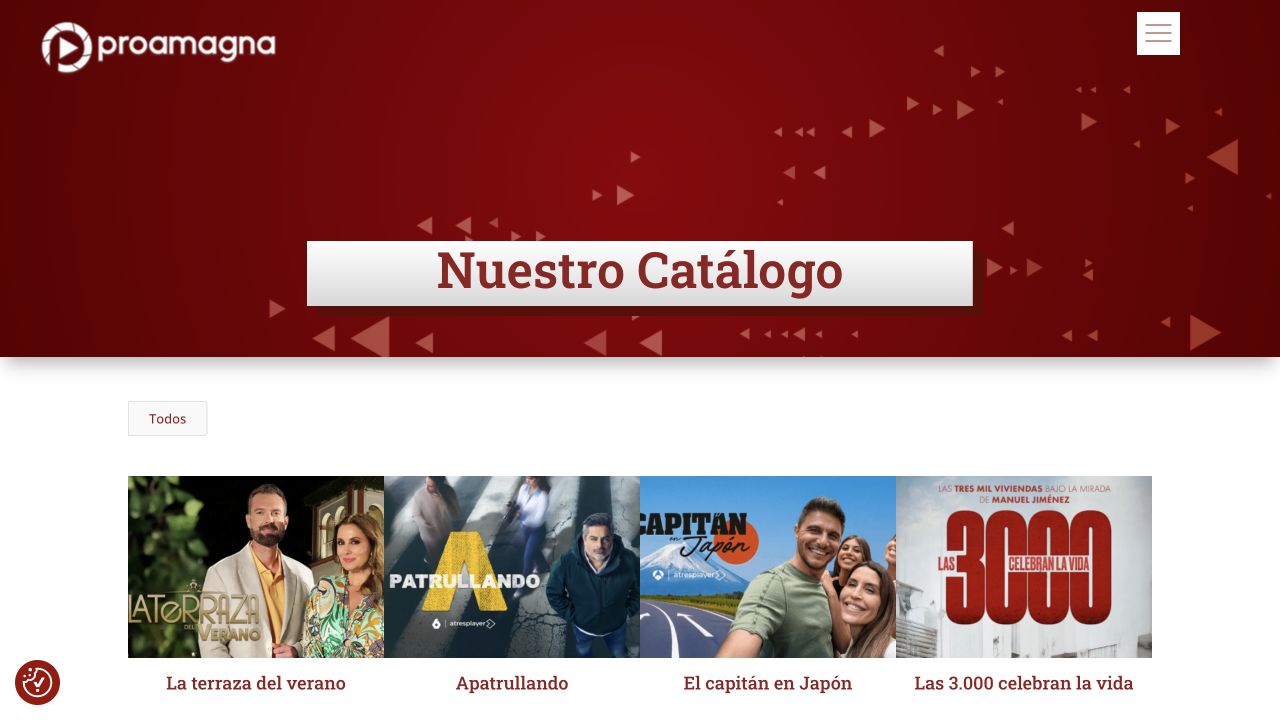 Captura real de la web de Proamagna
